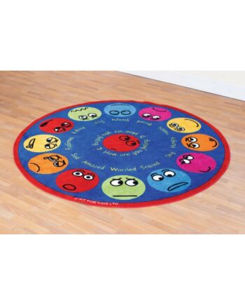Emotions interactive circular carpet