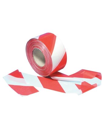 Red & White Plastic Barrier Tape