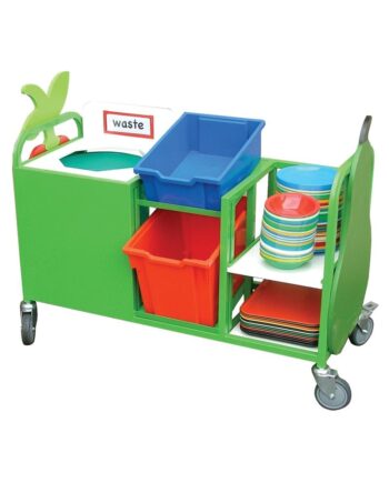 Mini Waste Trolley With Pull Out Shelf