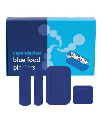 Assorted Blue Detectable Plasters - Pack of 100