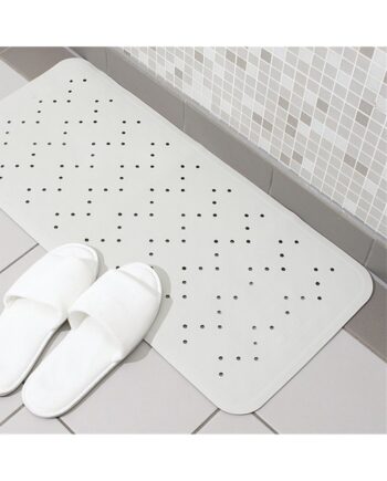 White Non-Slip Shower Mat