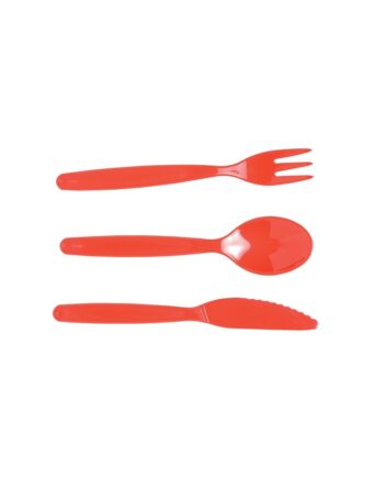 Polycarbonate Fork - Small, Red
