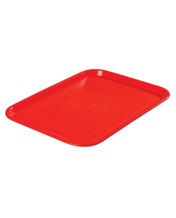Red Fast Food Tray 36 X 25 cm