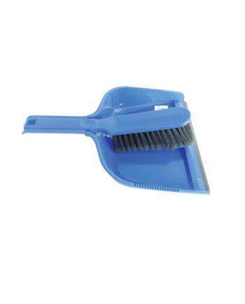 Soft Bristle Dustpan & Brush Set - Blue