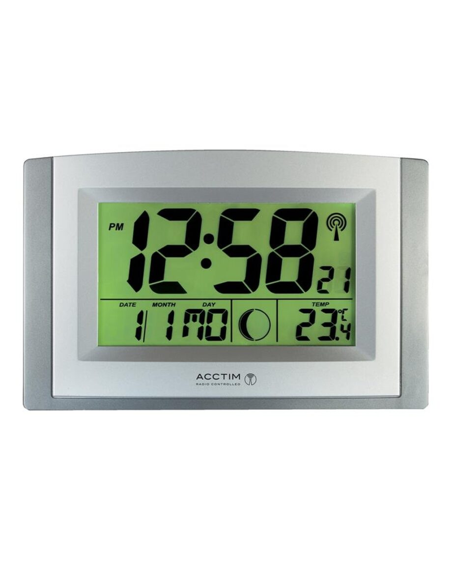 LCD Radio Controlled Calendar Clock