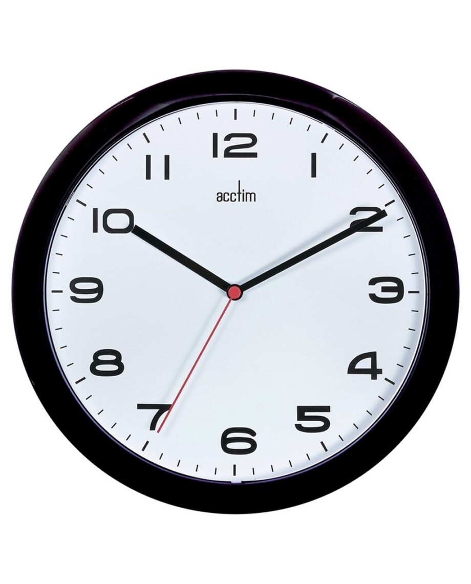 Aylesbury 255mm Colour Clock Black