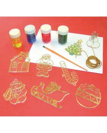 Glass Painting Christmas Decorations