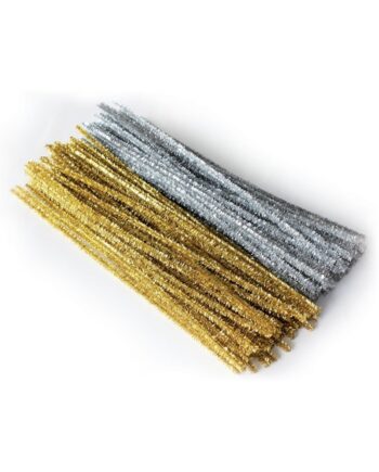 Gold & Silver Curly Stems 6mm x 150mm