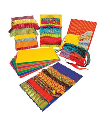 Rainbow Weaving Cards 150mm x 225mm
