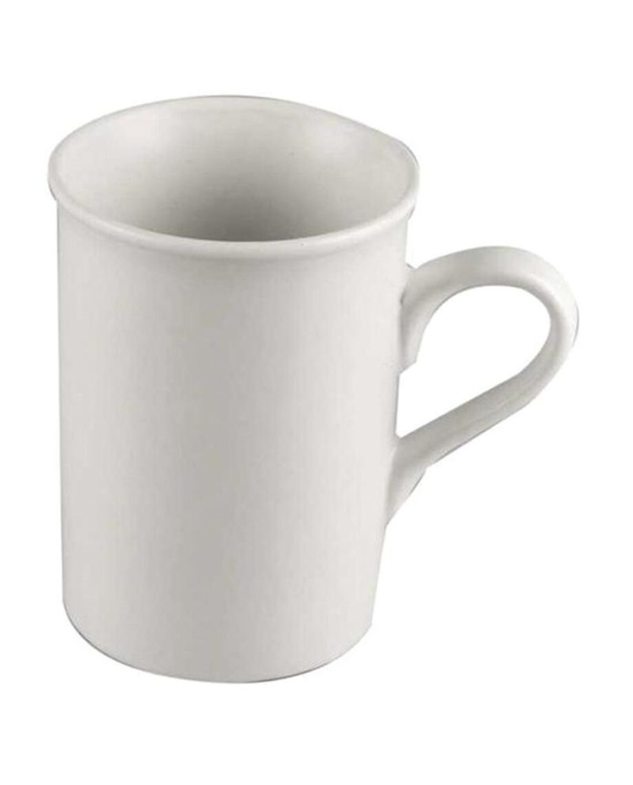 White Porcelain Mugs - 10cm