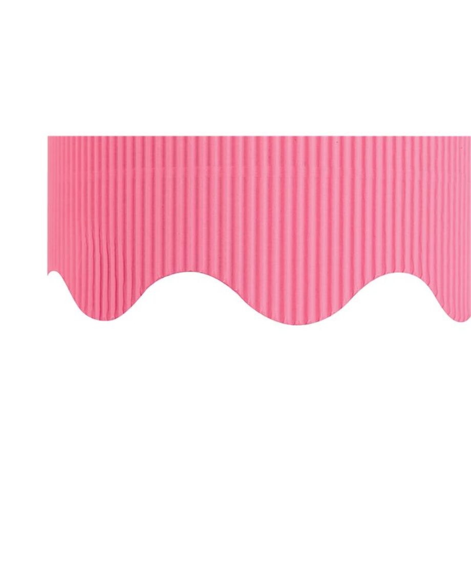Corrugated Border Rolls - Candy Pink