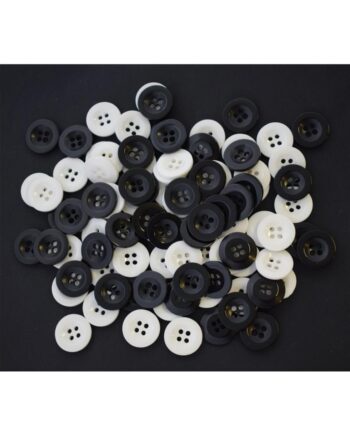 Black & White Assorted Buttons