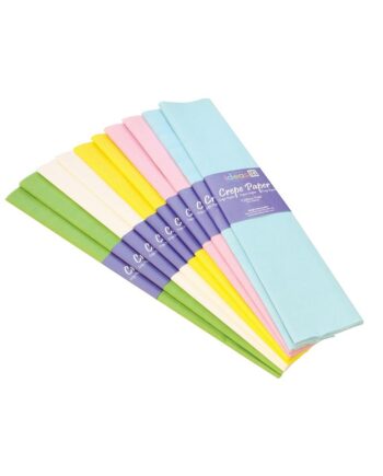 Crepe Paper Assorted Pastel Colours