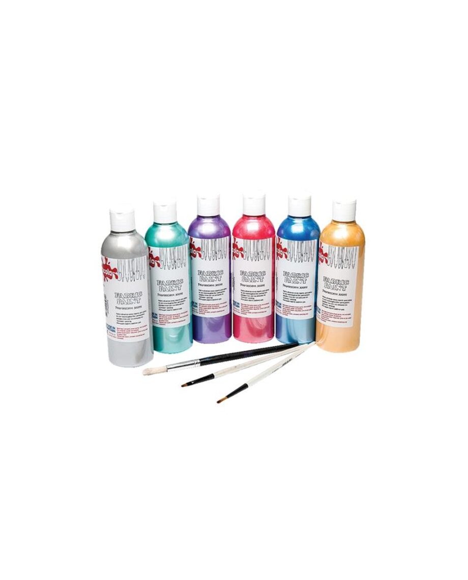 Metallic/Pearl Assorted Colours 300ml Fabric Paint