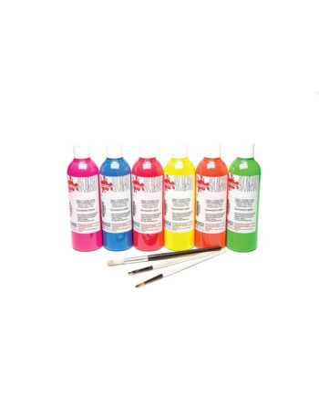 Fluoro Assorted Colours 300ml Fabric Paint