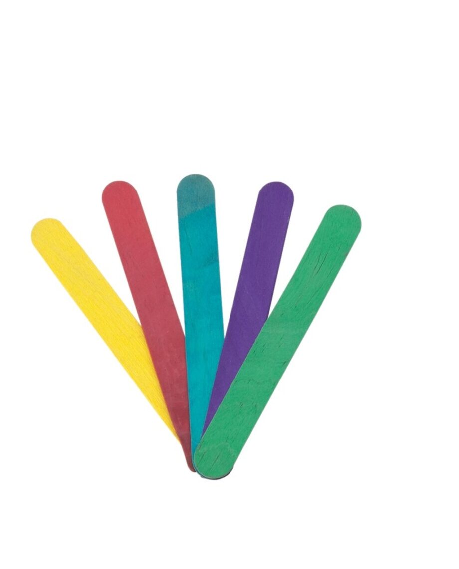 Coloured Jumbo Lollipop Sticks 20mm x 150mm