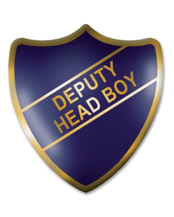 Deputy Head Boy Shield Badge, Blue