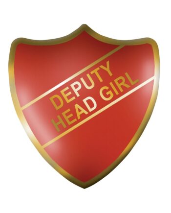 Deputy Head Girl Shield Badge, Red