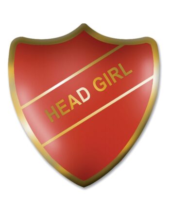 Head Girl Shield Badge, Blue