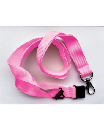 20Mm Lanyards Plain Pink Pack Of 100