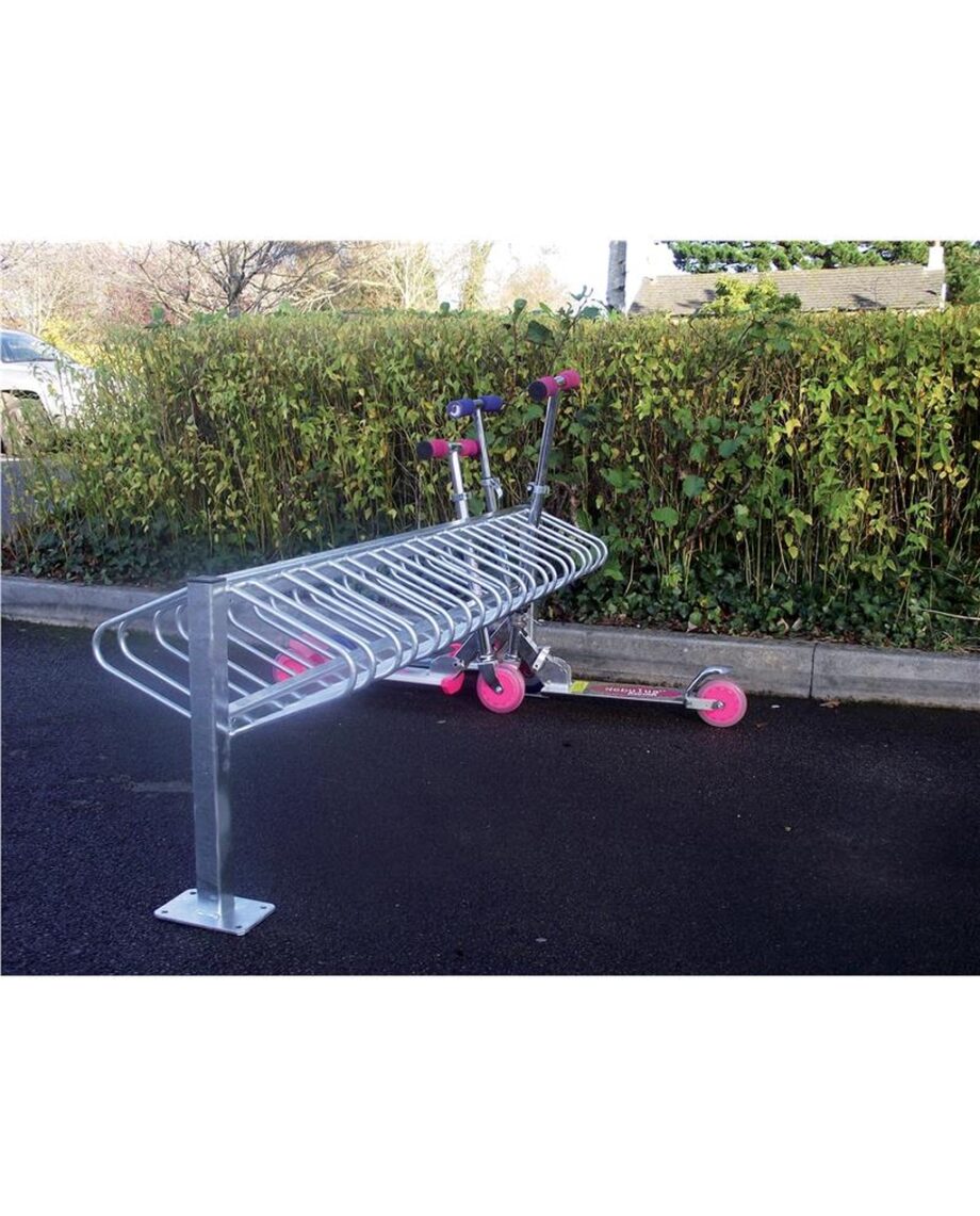Double Sided Floor Scooter Racks - 12 Scooters