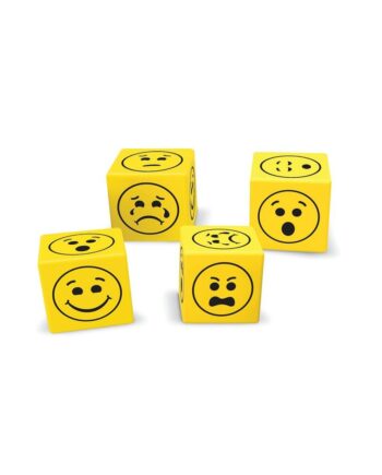 Soft foam emoji dice