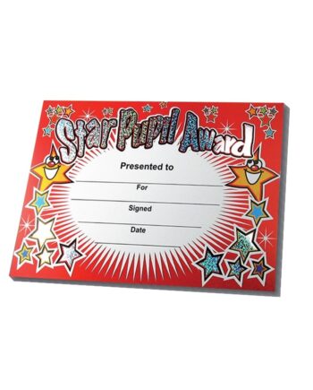 Sparkling Certificates - Star Pupil Award
