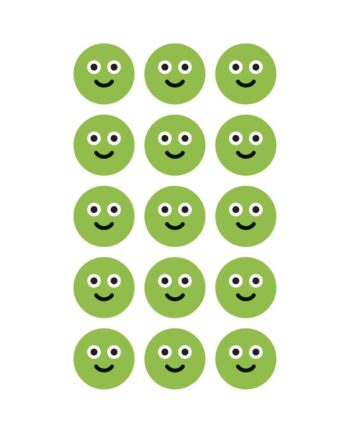 Smiley Stickers - Green Smiley Face