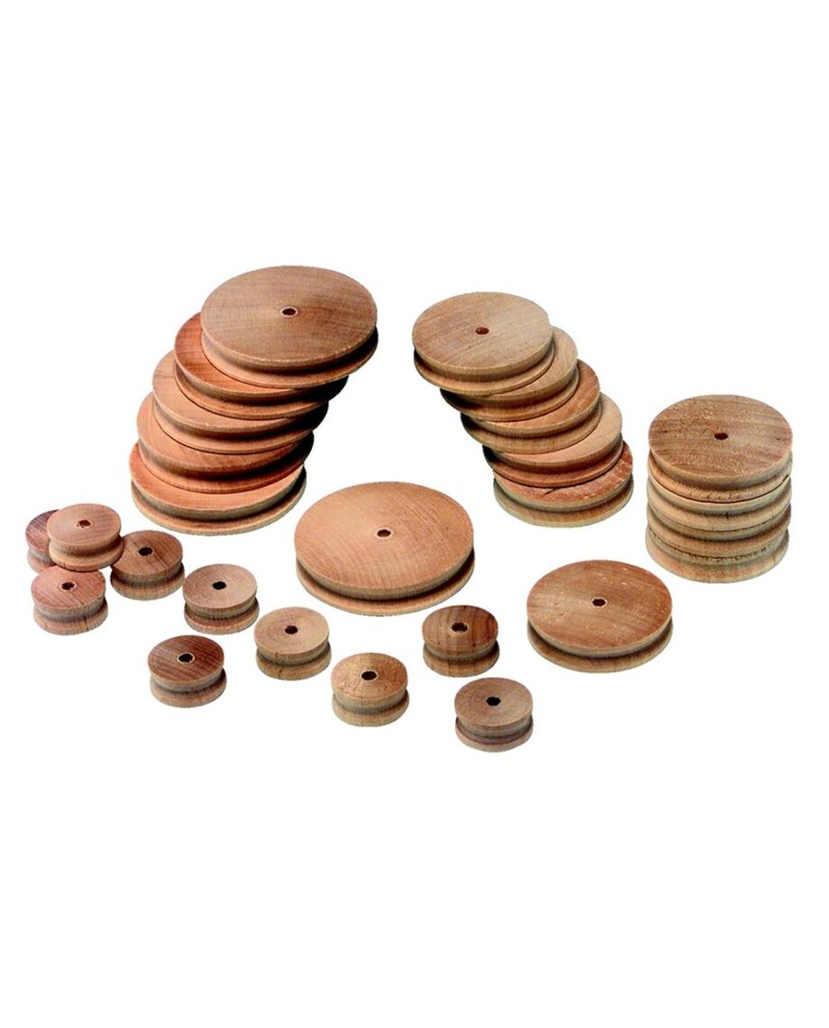 Assorted Wooden Pulleys