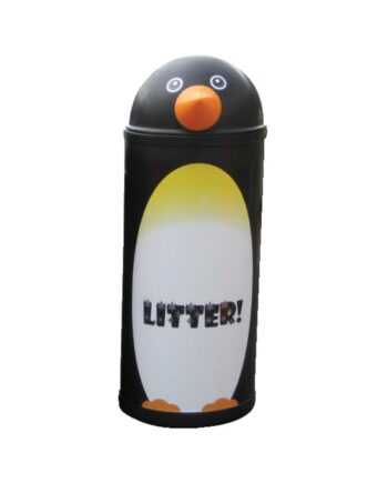 Large Penguin Animal Litter Bin