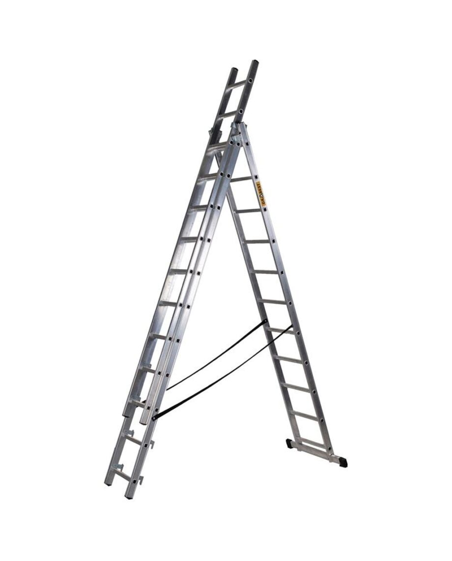 Aluminium Ladder 3 Section, 11 Rung
