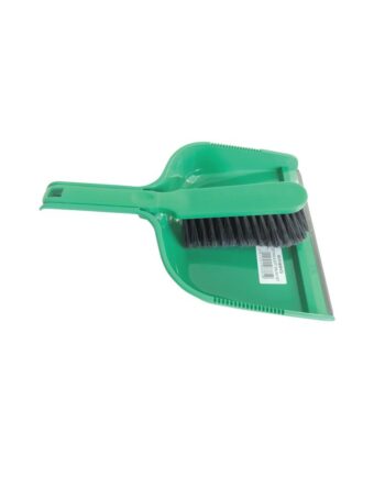 Soft Bristle Dustpan & Brush Set - Green