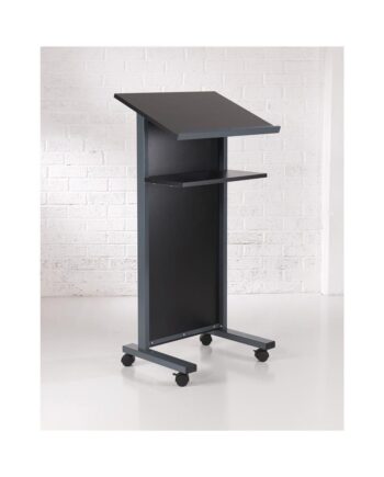 Coloured Panel Front Lectern Black