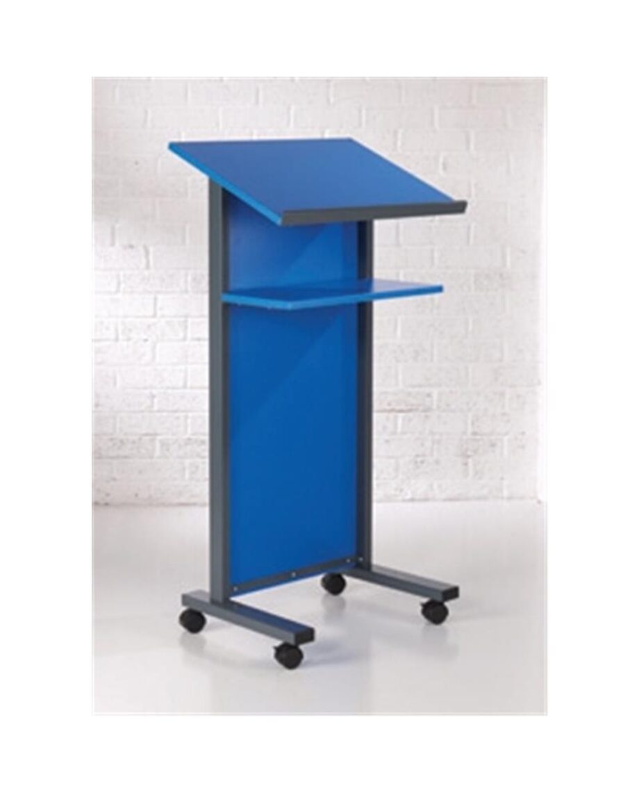 Coloured Panel Front Lectern Blue