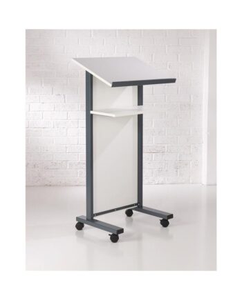 Coloured Panel Front Lectern White