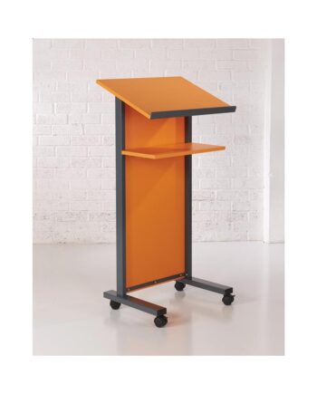Coloured Panel Front Lectern Orange