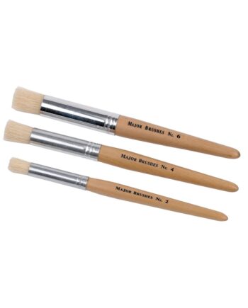 Short Handle Stencil Brushes Assorted Sizes