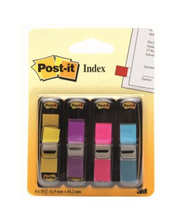 Post-it Small Index - 4 Colours, 140 Flags