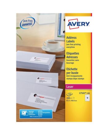 Avery Laser Labels - Jam-Free L7161, 63.5 x 46.6mm
