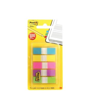 Post-it Small Index - 5 Colours, 100 Flags