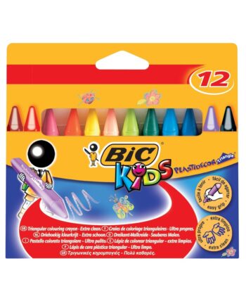 BIC Kids Plastidecor Triangle Crayons