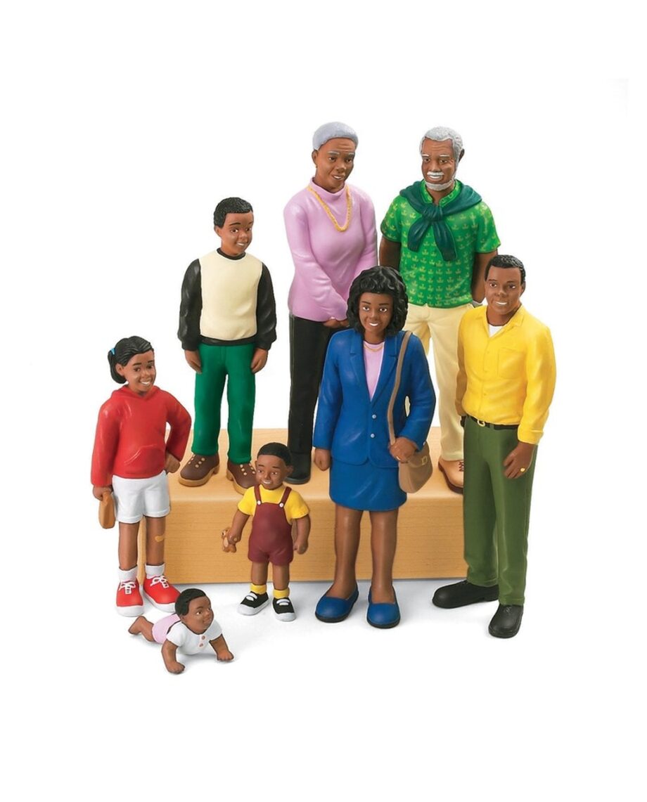 Families Figures Set - Black Family