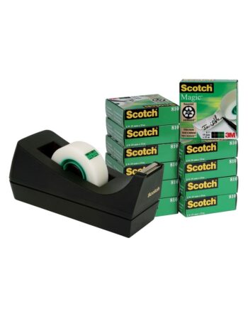 Scotch Magic Tape with Dispenser - 19mm x 33m,    Core 25mm