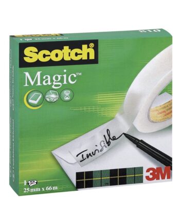 Scotch Magic Tape - 25mm x 66m, 76mm Core