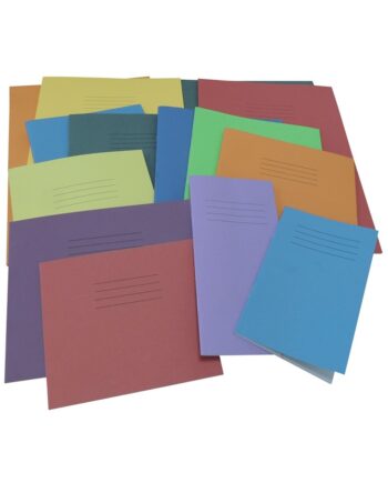 Exercise Book 10 x 12 (254 x 305mm) Landscape Assorted Cover Colours Plain - No Ruling 32 Pages