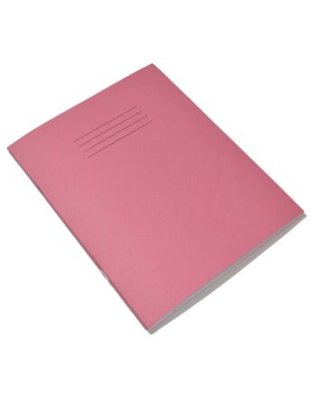 Exercise Book 9 x 7 (229 x 178mm) Pink Cover10mm Ruled 48 Pages