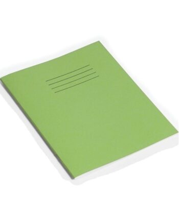 Exercise Book 9 x 7 (229 x 178mm) Light Green Cover 15mm Ruled & Margin 48 Pages