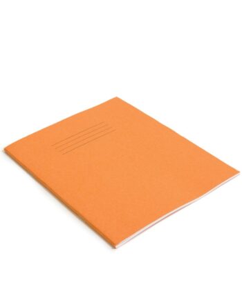 Exercise Book 9 x 7 (229 x 178mm) Orange Cover Plain - No Ruling 48 Pages