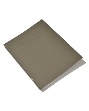 Exercise Book 9 x 7 (229 x 178mm) Grey Cover 8mm Ruled 48 Pages