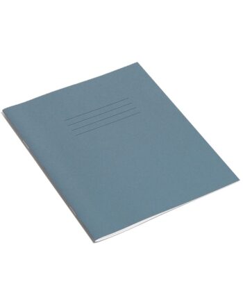 Exercise Book 8 x 6.5 (203 x 165mm) Dark Blue Cover 8mm Ruled & Margin 48 Pages